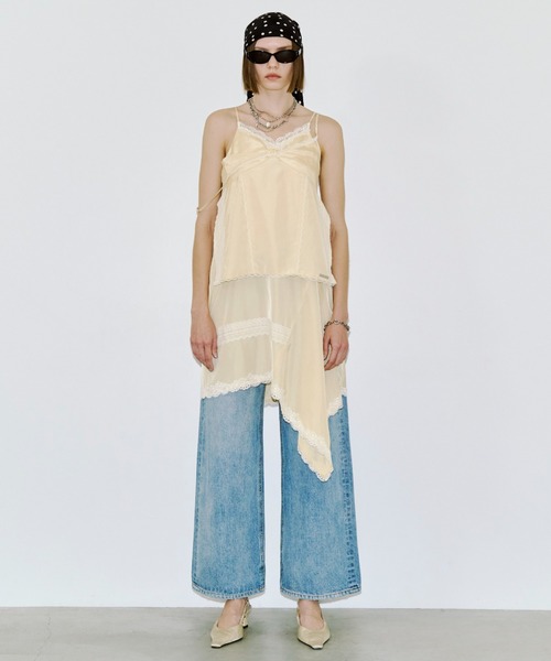 JOSE MOON（ジョゼムーン）の「CROSS OVER LACE SKIRT/クロスオーバーレーススカート（スカート・レディース・イエロー系その他/ブラック/ホワイト・FREE）」の13枚目の写真