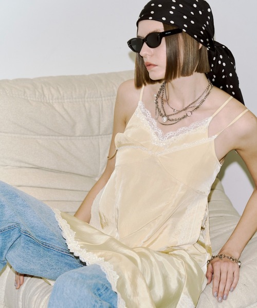 JOSE MOON（ジョゼムーン）の「CROSS OVER LACE SKIRT/クロスオーバーレーススカート（スカート・レディース・イエロー系その他/ブラック/ホワイト・FREE）」の17枚目の写真