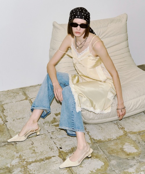 JOSE MOON（ジョゼムーン）の「CROSS OVER LACE SKIRT/クロスオーバーレーススカート（スカート・レディース・イエロー系その他/ブラック/ホワイト・FREE）」の16枚目の写真