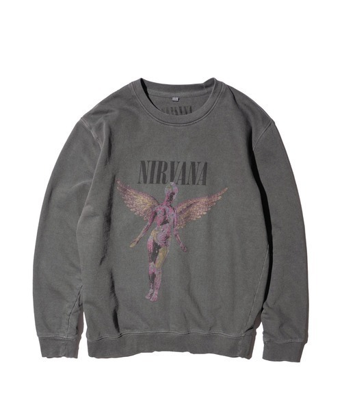 THRIFTY LOOK(スリフティールック)の「THRIFTY LOOK スリフティルック / PIGMENT"NIRVANA"CREW SWEAT(スウェット・メンズ・ブラック・X-LARGE/MEDIUM/LARGE)」の1枚目の写真