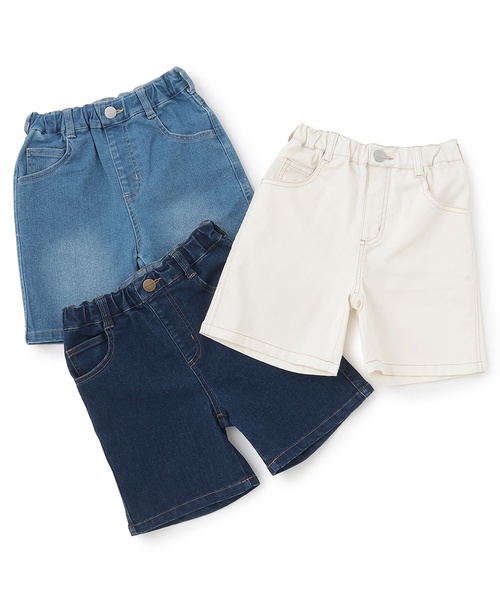 petit main(プティマイン)の「ペインタ-ハーフパンツ(その他パンツ・キッズ・ネイビー/キナリ/ブルー・100cm/90cm/110cm/120cm/130cm/80cm)」の16枚目の写真