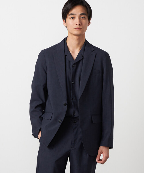 COMME CA ISM（コムサイズム）の「【セットアップ対応】【ウォッシャブル】リネンライクポリエステル テーラードジャケット（テーラードジャケット・メンズ・カーキ/ブラック/ネイビー・SMALL/LARGE/MEDIUM）」の3枚目の写真