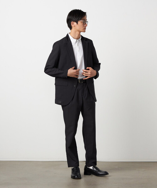 COMME CA ISM（コムサイズム）の「【セットアップ対応】【ウォッシャブル】リネンライクポリエステル テーラードジャケット（テーラードジャケット・メンズ・カーキ/ブラック/ネイビー・SMALL/LARGE/MEDIUM）」の4枚目の写真