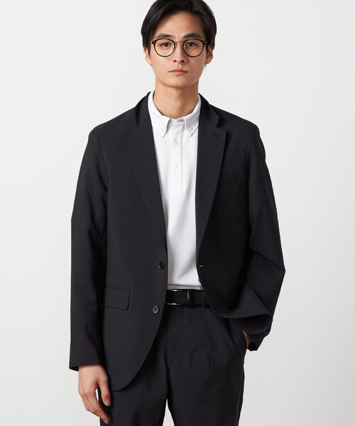 COMME CA ISM（コムサイズム）の「【セットアップ対応】【ウォッシャブル】リネンライクポリエステル テーラードジャケット（テーラードジャケット・メンズ・カーキ/ブラック/ネイビー・SMALL/LARGE/MEDIUM）」の6枚目の写真