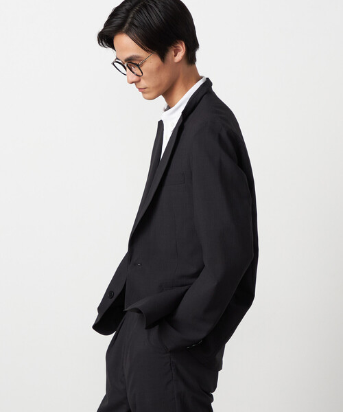 COMME CA ISM（コムサイズム）の「【セットアップ対応】【ウォッシャブル】リネンライクポリエステル テーラードジャケット（テーラードジャケット・メンズ・カーキ/ブラック/ネイビー・SMALL/LARGE/MEDIUM）」の8枚目の写真