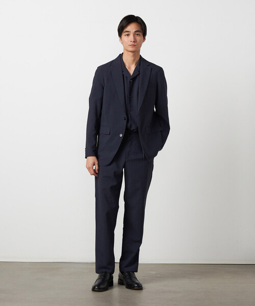 COMME CA ISM（コムサイズム）の「【セットアップ対応】【ウォッシャブル】リネンライクポリエステル テーラードジャケット（テーラードジャケット・メンズ・カーキ/ブラック/ネイビー・SMALL/LARGE/MEDIUM）」の10枚目の写真