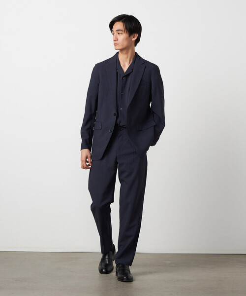 COMME CA ISM（コムサイズム）の「【セットアップ対応】【ウォッシャブル】リネンライクポリエステル テーラードジャケット（テーラードジャケット・メンズ・カーキ/ブラック/ネイビー・SMALL/LARGE/MEDIUM）」の11枚目の写真