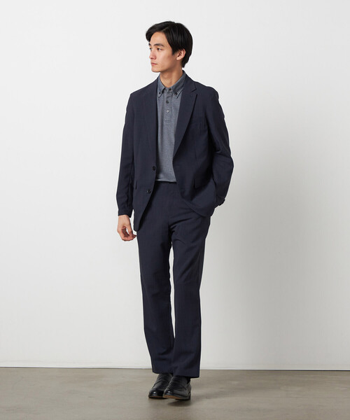 COMME CA ISM（コムサイズム）の「【セットアップ対応】【ウォッシャブル】リネンライクポリエステル テーラードジャケット（テーラードジャケット・メンズ・カーキ/ブラック/ネイビー・SMALL/LARGE/MEDIUM）」の12枚目の写真