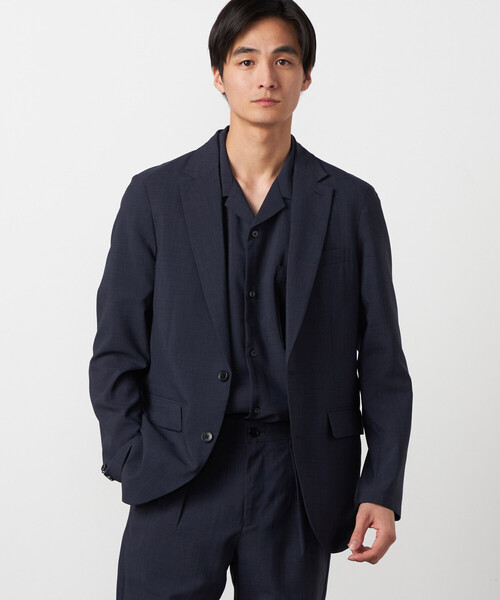 COMME CA ISM（コムサイズム）の「【セットアップ対応】【ウォッシャブル】リネンライクポリエステル テーラードジャケット（テーラードジャケット・メンズ・カーキ/ブラック/ネイビー・SMALL/LARGE/MEDIUM）」の13枚目の写真