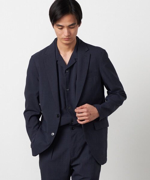 COMME CA ISM（コムサイズム）の「【セットアップ対応】【ウォッシャブル】リネンライクポリエステル テーラードジャケット（テーラードジャケット・メンズ・カーキ/ブラック/ネイビー・SMALL/LARGE/MEDIUM）」の14枚目の写真