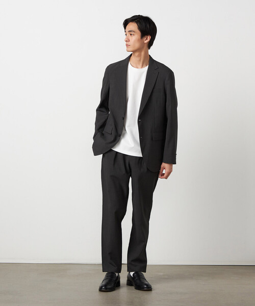 COMME CA ISM（コムサイズム）の「【セットアップ対応】【ウォッシャブル】リネンライクポリエステル テーラードジャケット（テーラードジャケット・メンズ・カーキ/ブラック/ネイビー・SMALL/LARGE/MEDIUM）」の16枚目の写真