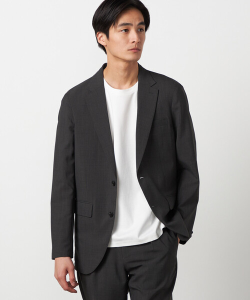 COMME CA ISM（コムサイズム）の「【セットアップ対応】【ウォッシャブル】リネンライクポリエステル テーラードジャケット（テーラードジャケット・メンズ・カーキ/ブラック/ネイビー・SMALL/LARGE/MEDIUM）」の20枚目の写真