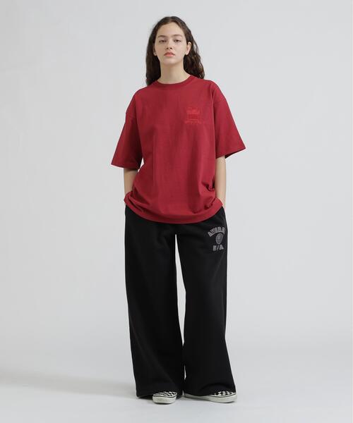 AVIREX(アヴィレックス)の「《WEB&DEPOT限定》VARSITY SS T-SHIRT(Tシャツ/カットソー・レディース・ブラック/レッド系その他4/ホワイト/ピンク・F)」の8枚目の写真
