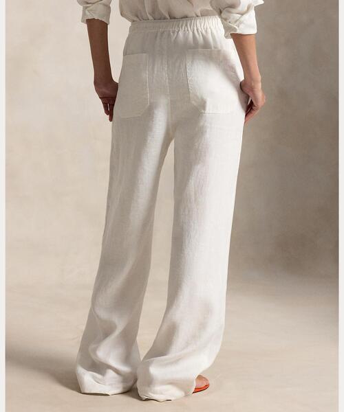 POLO RALPH LAUREN（ポロ ラルフ ローレン）の「リネン ドローストリング パンツ（その他パンツ・レディース・ホワイト・S/M/L/XXS/XS）」の6枚目の写真