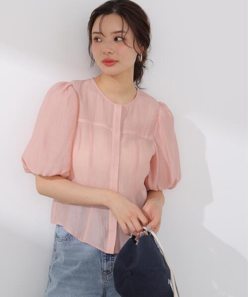 PROPORTION BODY DRESSING（プロポーションボディドレッシング）の「バルーンスリーブレディブラウス / 1216110408（シャツ/ブラウス・レディース・ピンク/ホワイト系その他・FREE）」の2枚目の写真