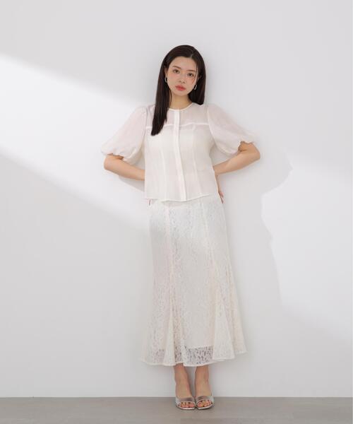 PROPORTION BODY DRESSING（プロポーションボディドレッシング）の「バルーンスリーブレディブラウス / 1216110408（シャツ/ブラウス・レディース・ピンク/ホワイト系その他・FREE）」の3枚目の写真
