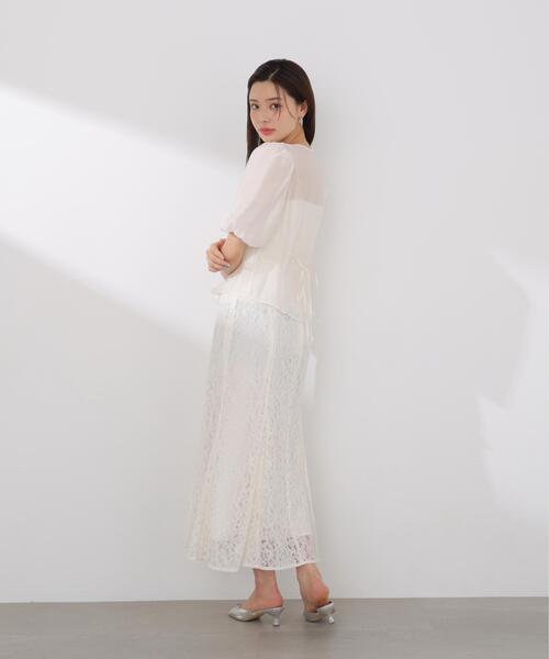 PROPORTION BODY DRESSING（プロポーションボディドレッシング）の「バルーンスリーブレディブラウス / 1216110408（シャツ/ブラウス・レディース・ピンク/ホワイト系その他・FREE）」の4枚目の写真