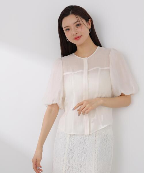 PROPORTION BODY DRESSING（プロポーションボディドレッシング）の「バルーンスリーブレディブラウス / 1216110408（シャツ/ブラウス・レディース・ピンク/ホワイト系その他・FREE）」の5枚目の写真