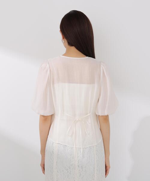 PROPORTION BODY DRESSING（プロポーションボディドレッシング）の「バルーンスリーブレディブラウス / 1216110408（シャツ/ブラウス・レディース・ピンク/ホワイト系その他・FREE）」の13枚目の写真