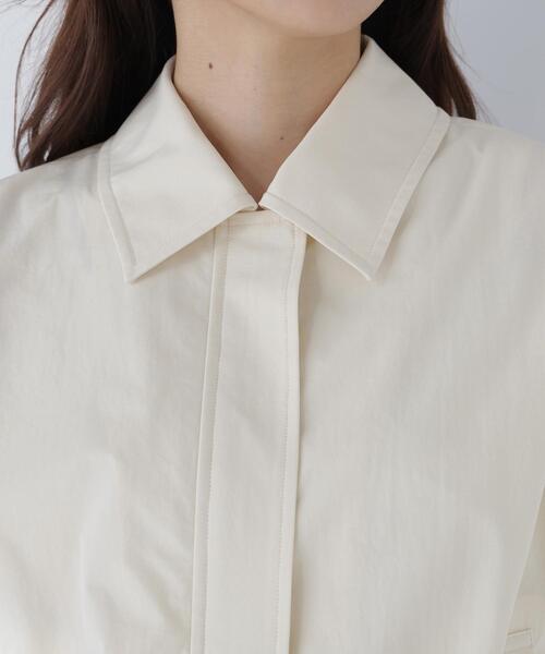 NATURAL BEAUTY BASIC（ナチュラルビューティーベーシック）の「ステンカラードロストジレ（ベスト・レディース・ベージュ/ブラック・ﾌﾘ-）」の21枚目の写真