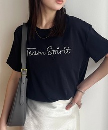 立体刺繍 ロゴ半袖TEE