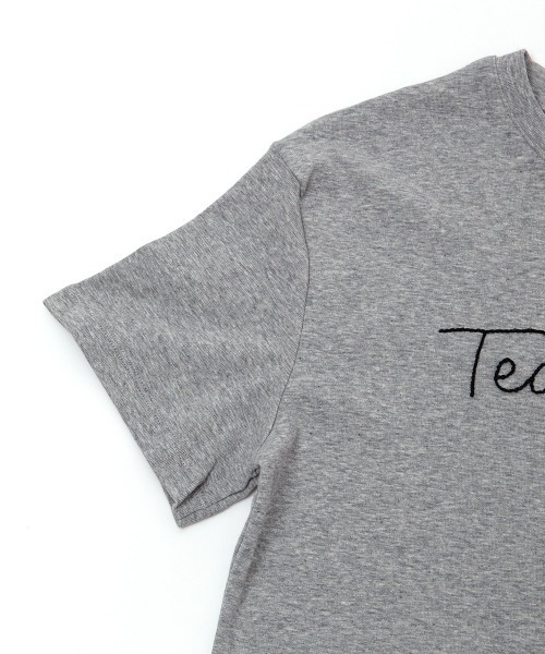 Rejoule(リジュール)の「立体刺繍 ロゴ半袖TEE(Tシャツ/カットソー・レディース・ホワイト/ブラック/グレー・FREE)」の6枚目の写真
