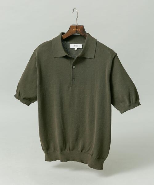 URBAN RESEARCH ROSSO MEN(アーバンリサーチロッソメン)の「『UR TECH』AIRDRY半袖ニットポロ(ポロシャツ・メンズ・ネイビー/ライトグレー/チャコールグレー/カーキ・MEDIUM/LARGE/X-LARGE)」の1枚目の写真