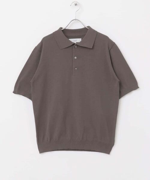 URBAN RESEARCH ROSSO MEN(アーバンリサーチロッソメン)の「『UR TECH』AIRDRY半袖ニットポロ(ポロシャツ・メンズ・ネイビー/ライトグレー/チャコールグレー/カーキ・MEDIUM/LARGE/X-LARGE)」の10枚目の写真