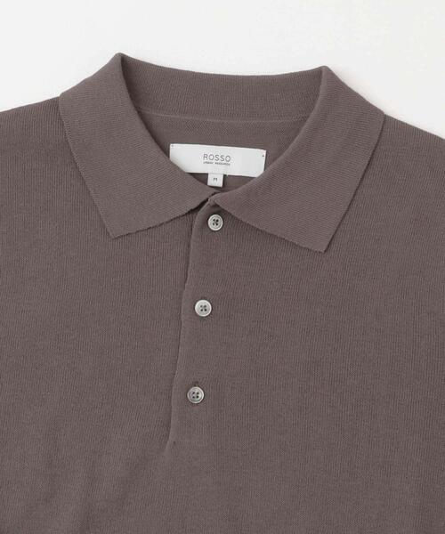 URBAN RESEARCH ROSSO MEN(アーバンリサーチロッソメン)の「『UR TECH』AIRDRY半袖ニットポロ(ポロシャツ・メンズ・ネイビー/ライトグレー/チャコールグレー/カーキ・MEDIUM/LARGE/X-LARGE)」の11枚目の写真