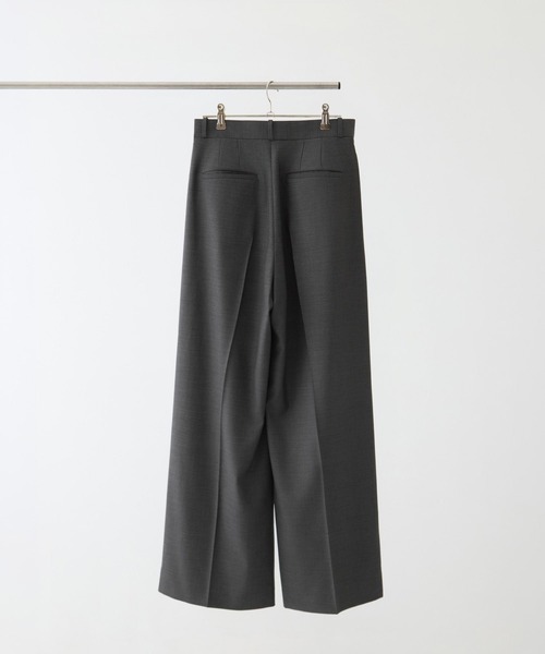 KEY TIMEZ（キータイムズ）の「[KEY TIMEZ]SUPER140ウォッシャブルウールワイドパンツ（その他パンツ・レディース・グレー/ネイビー・2/3/1）」の11枚目の写真