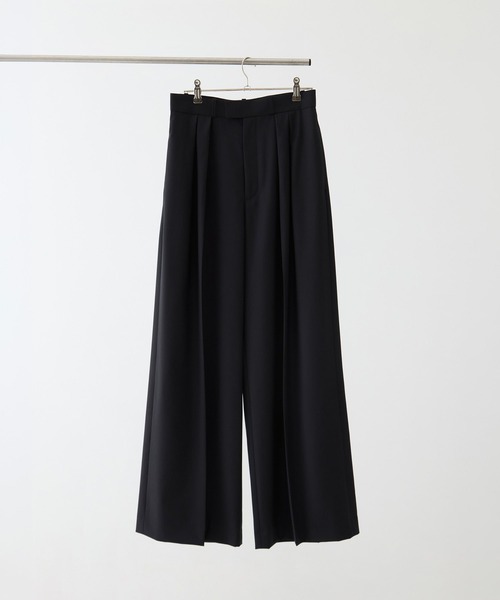 KEY TIMEZ（キータイムズ）の「[KEY TIMEZ]SUPER140ウォッシャブルウールワイドパンツ（その他パンツ・レディース・グレー/ネイビー・2/3/1）」の17枚目の写真