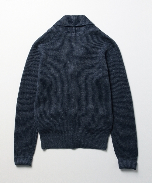 BEAMS BOY（ビームスボーイ）の「BEAMS BOY / 8ゲージ 畦編み ショールカラ―カーディガン（カーディガン/ボレロ・レディース・グレー/ネイビー・ONE SIZE）」の10枚目の写真