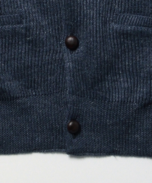 BEAMS BOY（ビームスボーイ）の「BEAMS BOY / 8ゲージ 畦編み ショールカラ―カーディガン（カーディガン/ボレロ・レディース・グレー/ネイビー・ONE SIZE）」の17枚目の写真