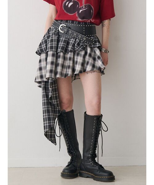 jouetie(ジュエティ)の「ワイドスタッズベルト(ベルト・レディース・ブラック/ブラウン・FREE)」の10枚目の写真