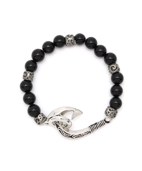 Kahiko(カヒコ)の「【kahiko】フィッシュフックMEN'Sブレスレット(ブレスレット・メンズ・ターコイズブルー/ブラック/ホワイト×ブルー/ブラウン・FREE)」の1枚目の写真