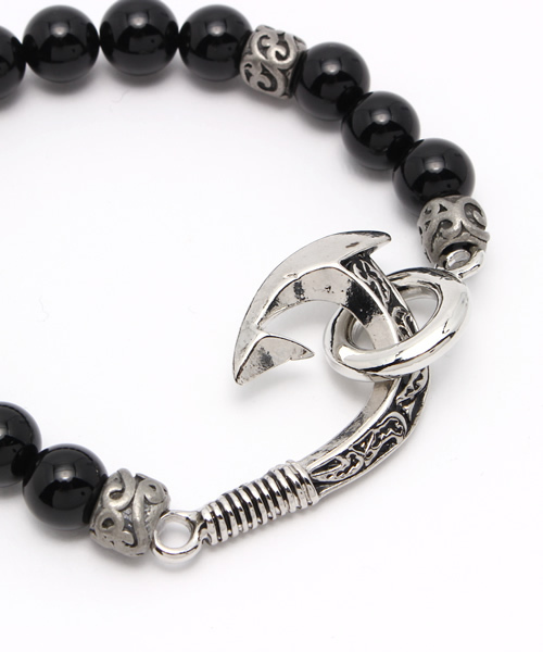 Kahiko(カヒコ)の「【kahiko】フィッシュフックMEN'Sブレスレット(ブレスレット・メンズ・ターコイズブルー/ブラック/ホワイト×ブルー/ブラウン・FREE)」の6枚目の写真