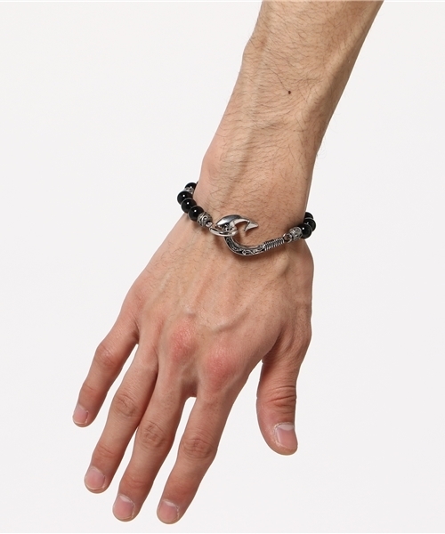 Kahiko(カヒコ)の「【kahiko】フィッシュフックMEN'Sブレスレット(ブレスレット・メンズ・ターコイズブルー/ブラック/ホワイト×ブルー/ブラウン・FREE)」の8枚目の写真
