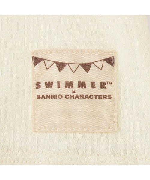 Belle Maison(ベルメゾン)の「SWIMMER×サンリオキャラクターズ バック切替えプリント長袖Tシャツ(Tシャツ/カットソー・キッズ・ベージュ系その他3/レッド系その他4・80/90/100/110/120)」の7枚目の写真