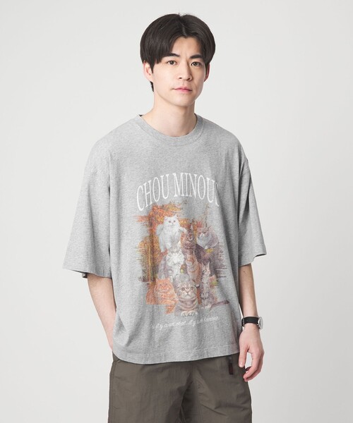 WEB限定】＜GLR or＞キャット プリント 半袖 Tシャツ（Tシャツ