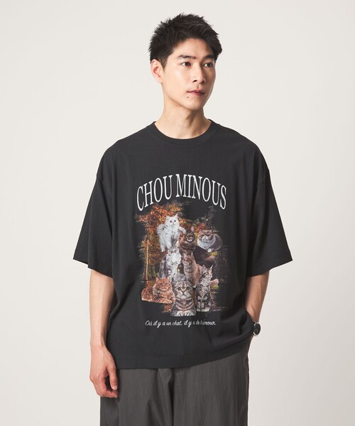 セール】【WEB限定】＜GLR or＞キャット プリント 半袖 Tシャツ（T