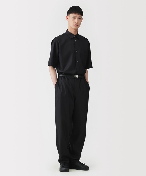 MUJI Labo（ムジラボ）の「〔MUJI Labo〕紳士　和紙混ドビー織り　イージーパンツ（その他パンツ・メンズ・ダークネイビー/ブラック/チャコールグレー・S/M/L/XL）」の2枚目の写真