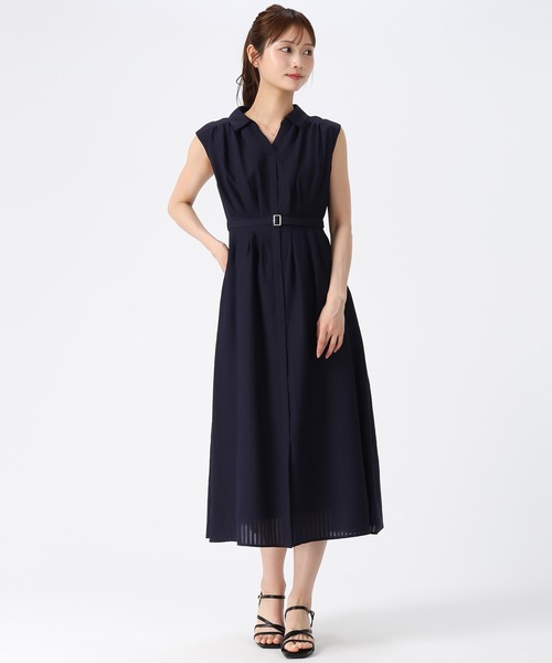 MISCH MASCH(ミッシュマッシュ)の「2026春夏新作 ストライプアソートシアーカラータックシャツワンピース(シャツワンピース・レディース・ネイビー/オレンジ/イエロー/ライトブルー・S/M)」の18枚目の写真