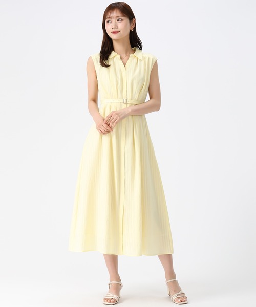 MISCH MASCH(ミッシュマッシュ)の「2026春夏新作 ストライプアソートシアーカラータックシャツワンピース(シャツワンピース・レディース・ネイビー/オレンジ/イエロー/ライトブルー・S/M)」の16枚目の写真