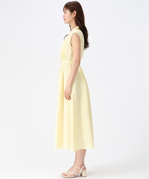 MISCH MASCH(ミッシュマッシュ)の「2026春夏新作 ストライプアソートシアーカラータックシャツワンピース(シャツワンピース・レディース・ネイビー/オレンジ/イエロー/ライトブルー・S/M)」の14枚目の写真