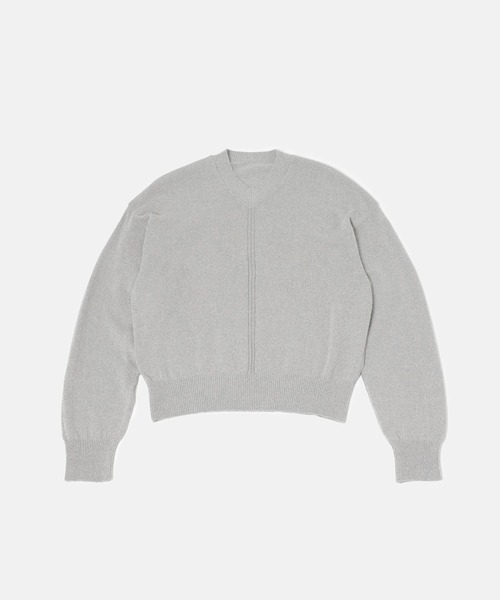 SimplyComplicated（シンプリーコンプリケイテッド）の「V NECK LIGHT KNIT SWEATER（ニット/セーター・メンズ・ブルー/グレー・2）」の3枚目の写真