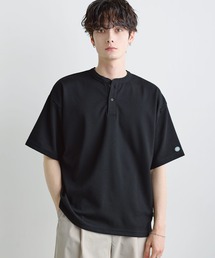 DISCUS（ディスカス）の「【COOLMAX/ドライ機能】DISCUS ワッフルCOOLMAXヘンリーT（Tシャツ/カットソー）」