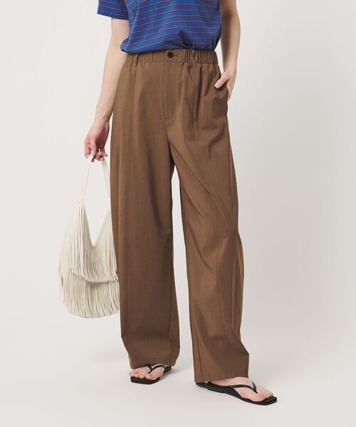 BEAUTY&YOUTH UNITED ARROWS(ビューティーアンドユースユナイテッドアローズ)の「バックゴム カーブパンツ UVカット 防シワ ウォッシャブル(その他パンツ・レディース・ブラック/ブラウン・XS/S/M)」の2枚目の写真