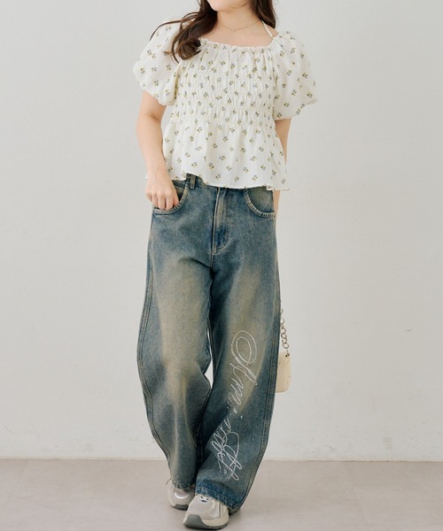 Another Branch olive des olive(アナザーブランチオリーブデオリーブ)の「2WAYシャーリングパフ袖ブラウス(シャツ/ブラウス・レディース・チェック/ドット/その他11・FREE)」の18枚目の写真