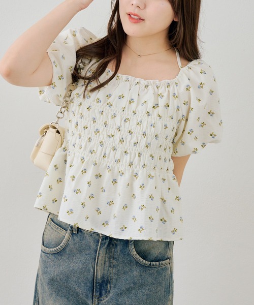 Another Branch olive des olive(アナザーブランチオリーブデオリーブ)の「2WAYシャーリングパフ袖ブラウス(シャツ/ブラウス・レディース・チェック/ドット/その他11・FREE)」の21枚目の写真