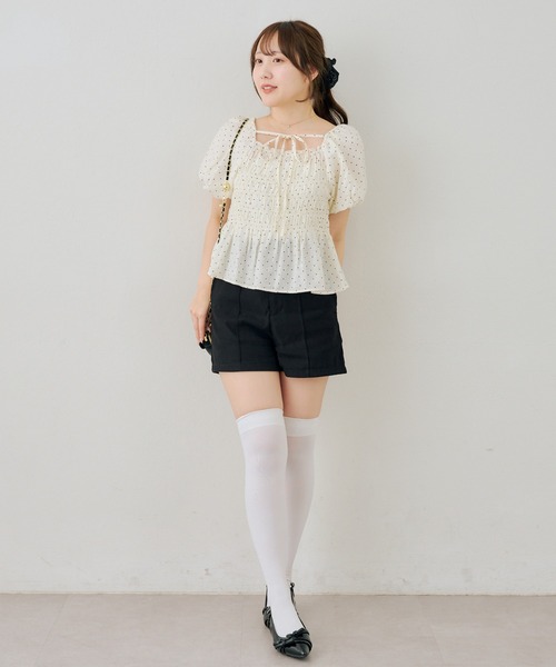 Another Branch olive des olive(アナザーブランチオリーブデオリーブ)の「2WAYシャーリングパフ袖ブラウス(シャツ/ブラウス・レディース・チェック/ドット/その他11・FREE)」の12枚目の写真